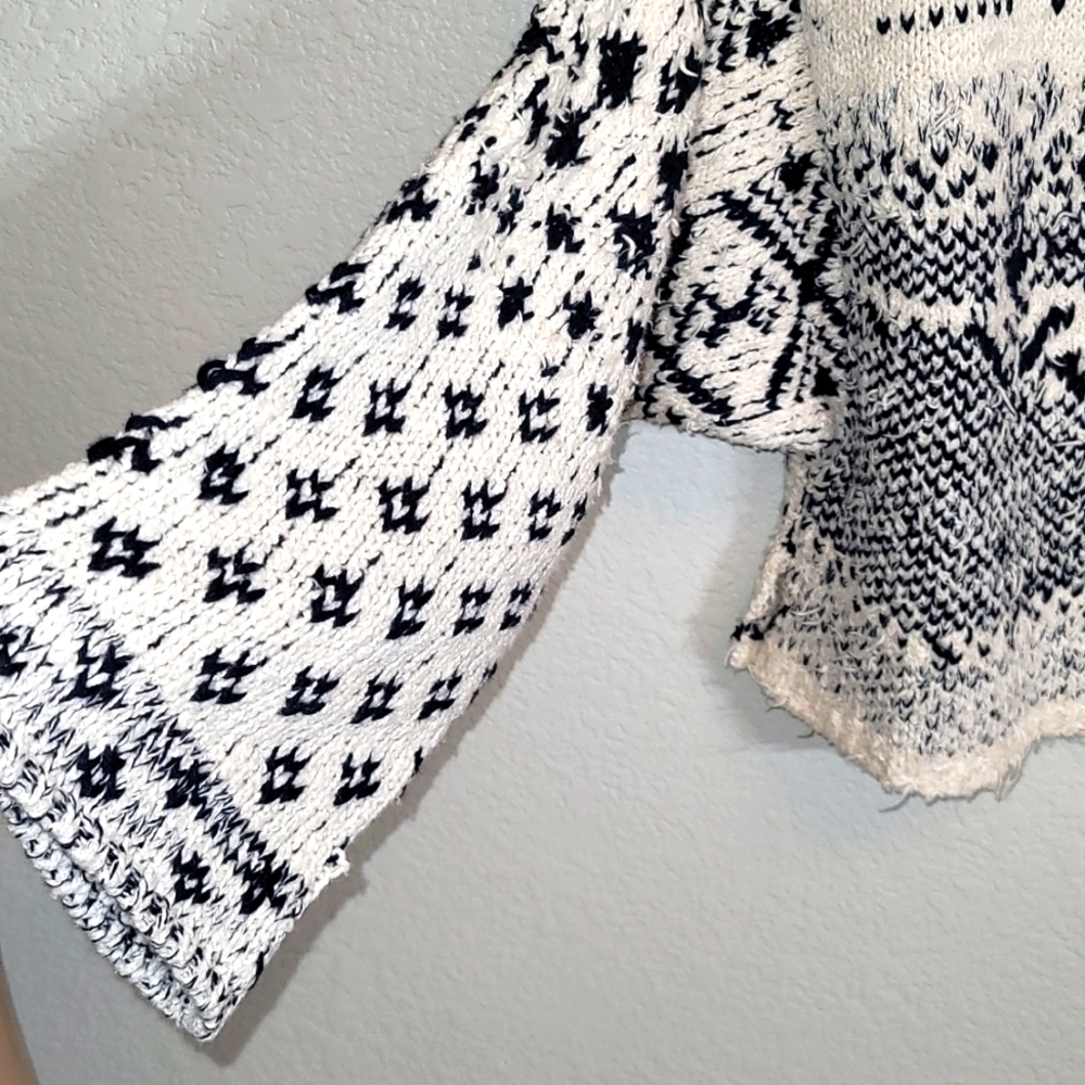Free People Midnight Beach Pullover in Evening Ivory Combo - Picture 9 of 12
